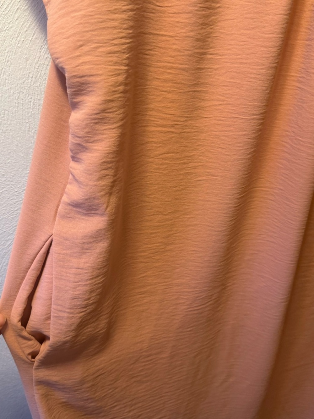 Jade by Jane Dusty Rose Pink Shift Dress Boho Minimalist Midi Tunic Pockets M - Picture 4 of 6
